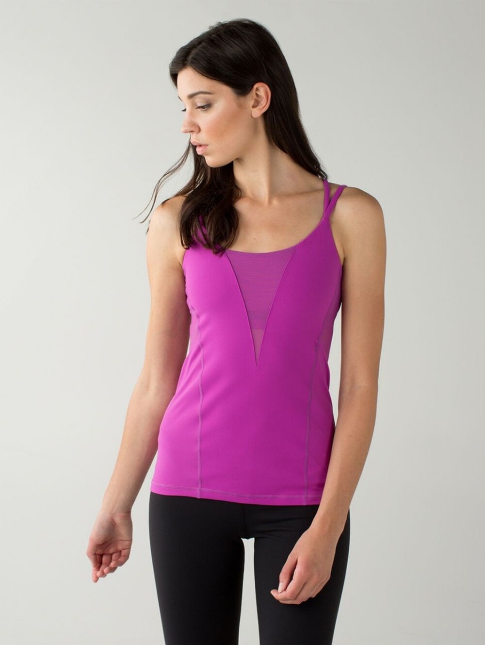 lululemon athletica Vibrant Magenta Mesh-Panel Tank - Picture 1 of 5